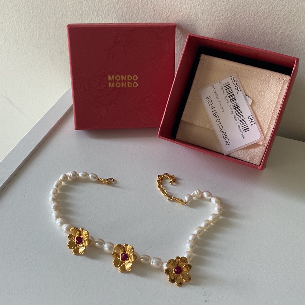 Mando Mando 18K gold ✨ DAISY PEARL CHOKER